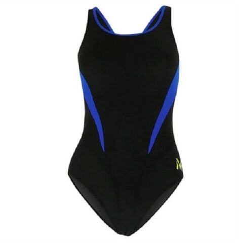 MP COMP BACK SPLICE KADIN YÜZÜCÜ MAYOSU  / BLACK-ROYAL BLUE