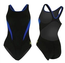 MP COMP BACK SPLICE KADIN YÜZÜCÜ MAYOSU  / BLACK-ROYAL BLUE