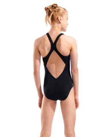 G ARENA GRAPHIC SWIMSUIT V BACK BLACK-WHITE