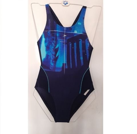 W SPEEDO MUSCLEBACK / NAVY- BLUE