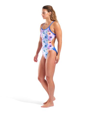 W ARENA BLURRED SWIMSUIT CHALLENGE BACK WHITE MULT