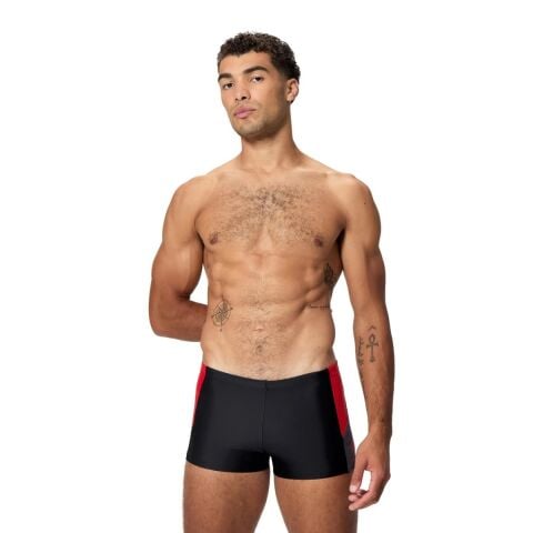 Speedo Dive Aquashort Black-Red Erkek Mayosu