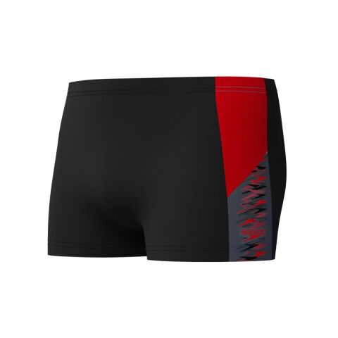 Speedo Dive Aquashort Black-Red Erkek Mayosu