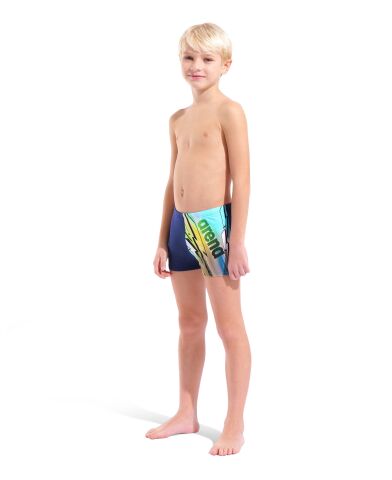 B ARENA LOUD SWIM SHORT NAVY-MULTI