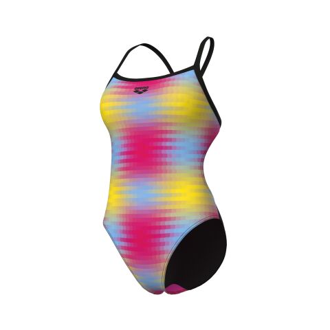 W ARENA GRADIENT SWIMSUIT CHALLENGE BACK PINK MULT