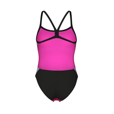W ARENA GRADIENT SWIMSUIT CHALLENGE BACK PINK MULT
