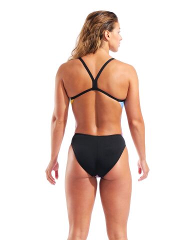 W ARENA GRADIENT SWIMSUIT CHALLENGE BACK PINK MULT