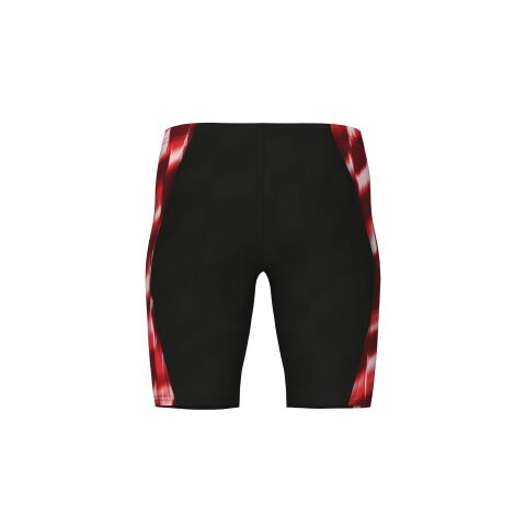B ARENA WAVE SWIM JAMMER BLACK-TEAM RED