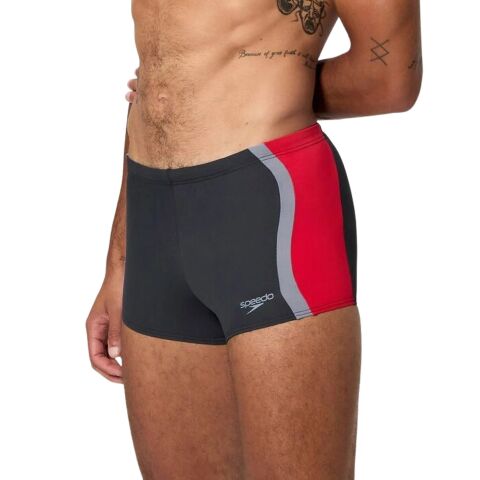 Speedo Solid Splice Aquashort Black-R Erkek Mayosu