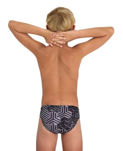 BOY'S ARENA KIKKO PRO SWIM BRIEFS ERKEK ÇOCUK YÜZÜCÜ MAYOSU / BLACK-MULTI