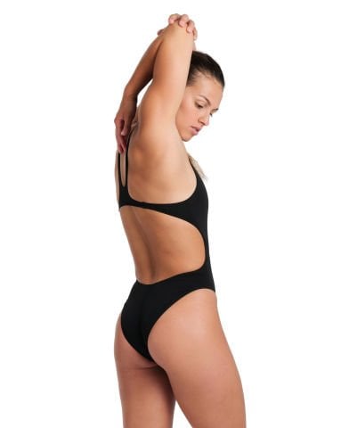 W TEAM SWIMSUIT SWIM TECH SOLID KADIN YÜZÜCÜ MAYOSU /BLACK ( F34/14-15 YAŞ KARŞILIĞIDIR.)
