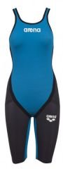 CARBON FLEX KADIN YARIŞ MAYOSU (AÇIK SIRT) / CYAN, BLACK