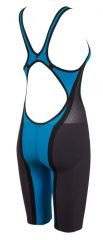 CARBON FLEX KADIN YARIŞ MAYOSU (AÇIK SIRT) / CYAN, BLACK