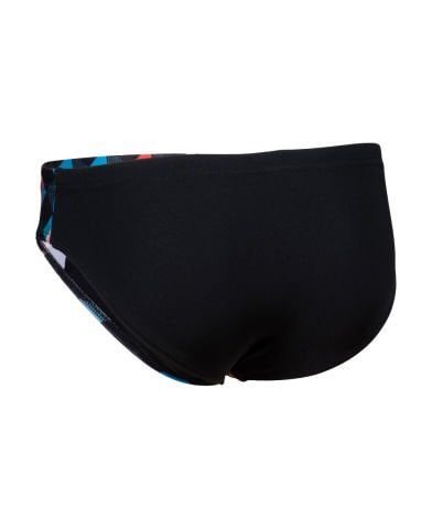 BOY'S ARENA CARNIVAL SWIM BRIEFS ERKEK ÇOCUK MAYOSU / BLACK-MULTI