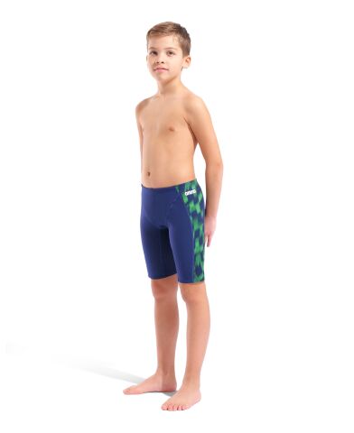 B ARENA WAVE SWIM JAMMER NAVY-TEAM BLUE GREEN