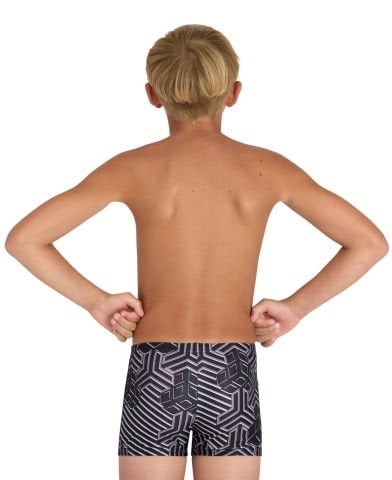 BOY'S ARENA KIKKO PRO SWIM SHORT ERKEK ÇOCK MAYOSU / BLACK-MULTI 10-11