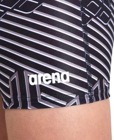 BOY'S ARENA KIKKO PRO SWIM SHORT ERKEK ÇOCK MAYOSU / BLACK-MULTI 10-11