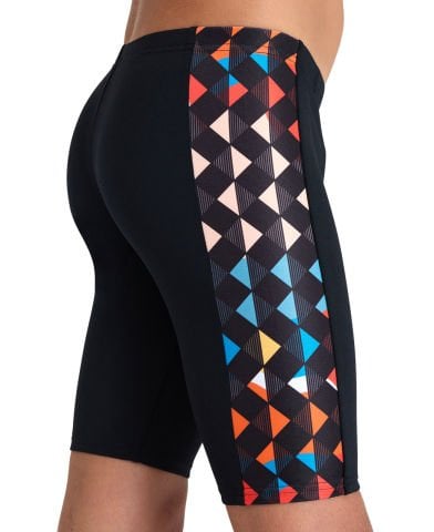 BOY'S ARENA CARNIVAL SWIM JAMMER ERKEK ÇOCUK YÜZÜCÜ MAYOSU / BLACK-MULTI