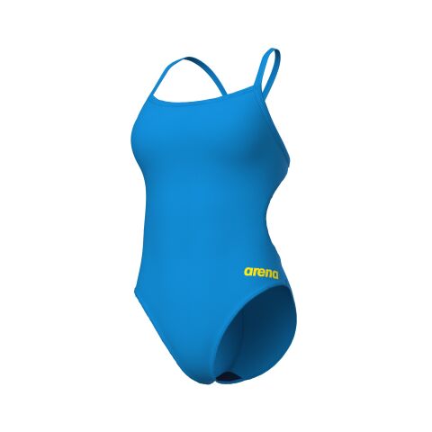 WOMENS TEAM SWIMSUIT CHALLANGE SOLID/TURQUOISE-YEL