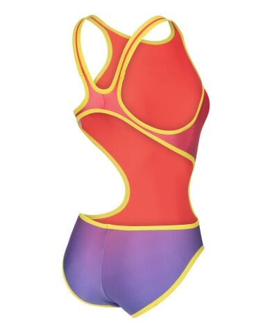W ARENA ONE SHADED PRINT TECH ONE BACK BRIGHT CORAL ROYAL MULTI-SOFT GREEN