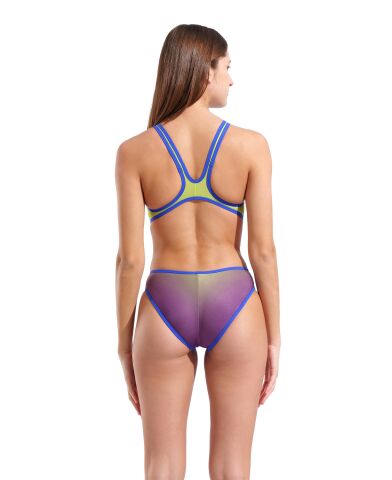 W ARENA ONE SHADED PRINT TECH ONE BACK ARTIC LIME VIOLETTA MULTI-NEON BLUE