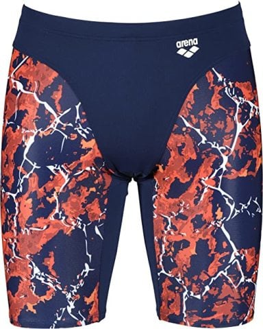 M EARTH TEXTURE JAMMER ERKEK YÜZÜCÜ MAYOSU / NAVY-RED-MULTI F 80 (UK 32)