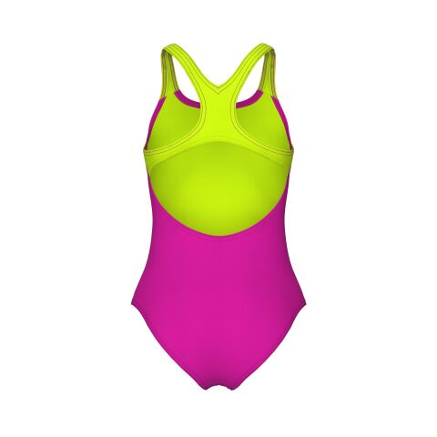 G ARENA DOTS SWIMSUIT SWIM PRO BACK VERY FUCHSIA-ARTIC LIME