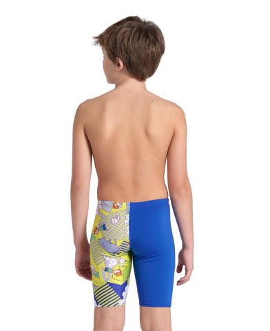 BOY'S ARENA FANTASIZE SWIM JAMMER/MULTI GREY ROYAL ERKEK ÇOCUK MAYOSU