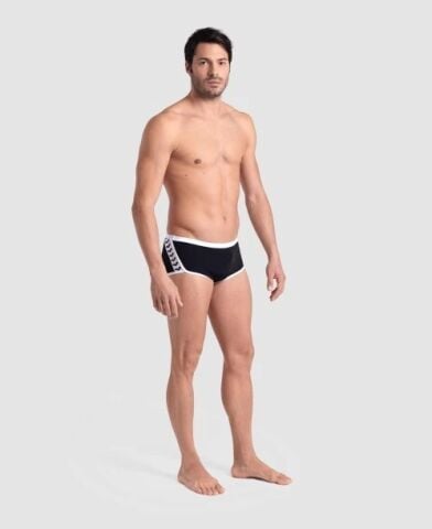 MEN'S ARENA ICONS SWIM LOW WAIST SHORT BLACK