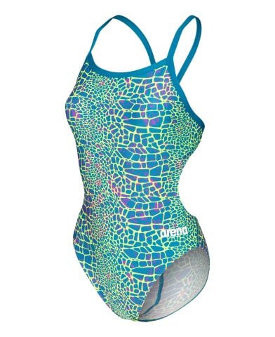 W ARENA SNAKESKIN SWIMSUIT CHALLENGEBACK BLUE COSMO MULTI