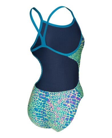 W ARENA SNAKESKIN SWIMSUIT CHALLENGEBACK BLUE COSMO MULTI