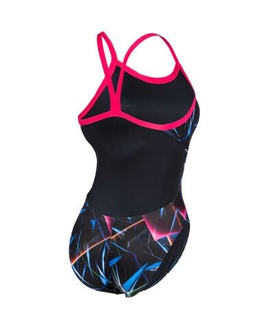 WOMEN'S SWIMSUIT CHALLENGE BACK ALLOVER KADIN YÜZÜCÜ MAYOSU / BLACK