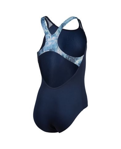 GIRL'S ARENA PACIFIC SWIMSUIT SWIM PRO/NAVY-BLUE MULTI KIZ ÇOCUK MAYOSU