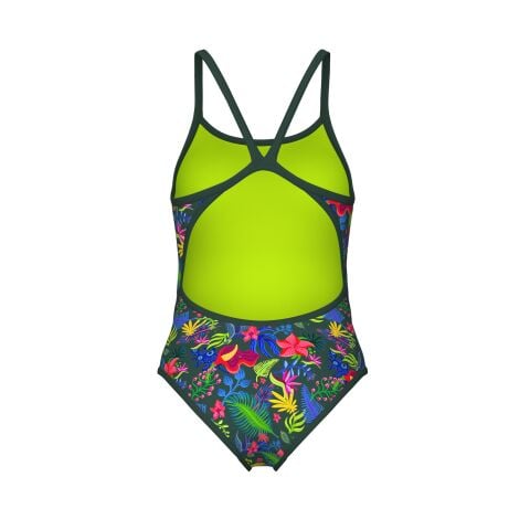 W ARENA PICTURE SWIMSUIT SUPER FLY BACK  DARK SAGE