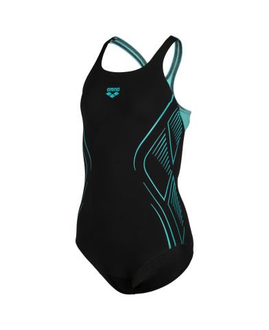 GIRL'S ARENA REFLECTING SWIMSUIT SWIM PRO/BLACK