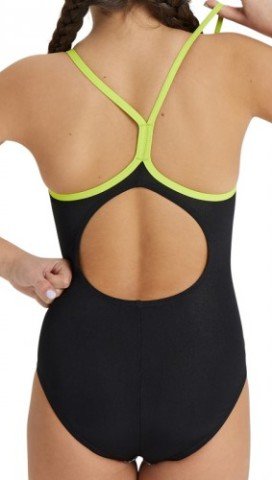 G CRAZY ARENA SWIMSUIT LIGHTDROP BACK KIZ ÇOCUK YÜZÜCÜ MAYOSU /BLACK-SOFT G