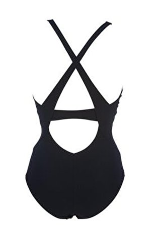 W HINA CRADDLE BACK KADIN YÜZÜCÜ MAYOSU /BLACK WHITE -BLACK