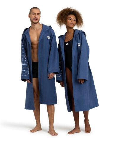 ZEAL PLUS  MICROFIBER YÜZÜCÜ BORNOZU  /NAVY-WHITE L