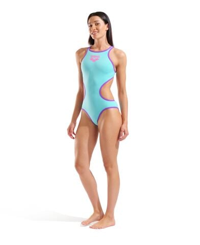 W ARENA ONE BIGLOGO ONE PIECE WATER-PURPLE