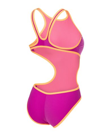 W ARENA ONE BIGLOGO ONE PIECE VERY FUCHSIA-FLUO ORANGE