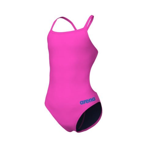 GIRLS TEAM SWIMSUIT CHALLANGE BACK SOLID/ SHOCKING PINK KIZ ÇOCUK MAYOSU