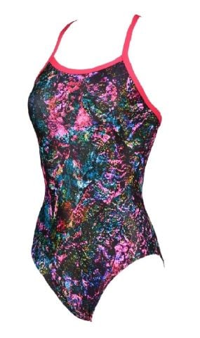 W MOUNTAINS TEXTURE LIGHT DROP BACK KADIN YÜZÜCÜ MAYOSU /FREAK ROSE MUTI (F30/10-11, F32/12-13, F34/14-15 YAŞ KARŞILIĞIDIR.)L