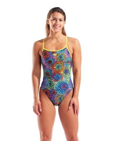 W ARENA GARDEN SWIMSUIT SWIM BOOSTERBACK BLACK MUL