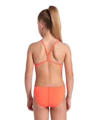 GIRLS TEAM SWIMSUIT CHALLLENGE SOLID/BRIGHT CORAL KIZ ÇOCUK MAYOSU