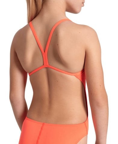 GIRLS TEAM SWIMSUIT CHALLLENGE SOLID/BRIGHT CORAL KIZ ÇOCUK MAYOSU