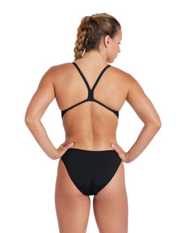 WOMEN'S TEAM SWIMSUIT CHALLENGE SOLID KADIN YÜZÜCÜ MAYOSU / BLACK F 40 (UK 34)