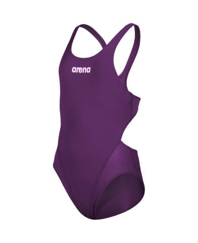 GIRLS TEAM SWIMSUIT SWIM TECH SOLID/PLUM KIZ ÇOCUK MAYOSU