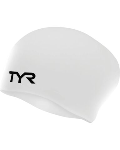 TYR WRINKLE FREE LONG HAIR SILICONE CAP/WHITE