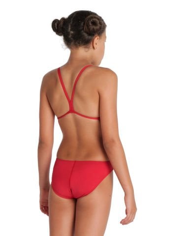 GIRL'S TEAM SWIMSUIT CHALLENGE SOLID KIZ ÇOCUK YÜZÜCÜ MAYOSU / RED