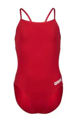 GIRL'S TEAM SWIMSUIT CHALLENGE SOLID KIZ ÇOCUK YÜZÜCÜ MAYOSU / RED